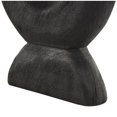thumbnail image 4 of 20", 18"H Black Mango Wood Cutout Oval Abstract Sculpture, by DecMode (2 Count), 4 of 9