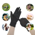 thumbnail image 4 of Unique Bargains 1 Pair Sunblock Mittens Embroidery Floral Sun Block Driving Gloves for Women Black, 4 of 5