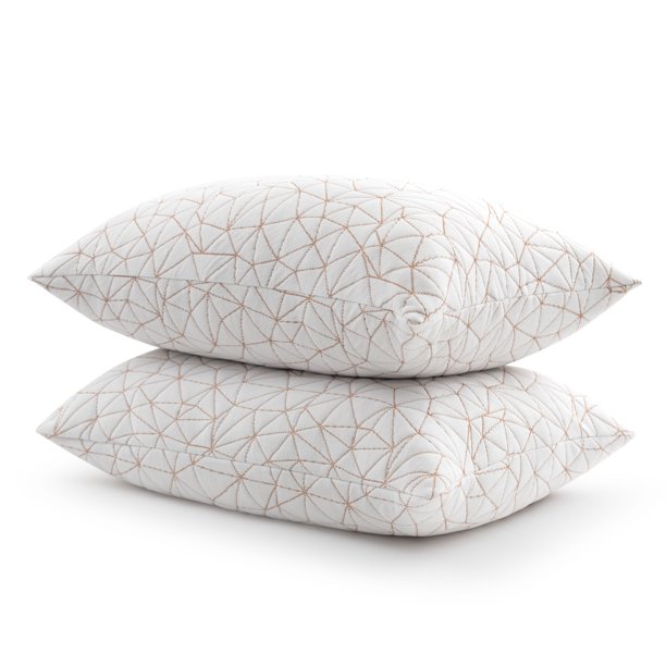 Essence of Copper Luxury Knit Bed Pillow, Standard/Queen, 2 Pack