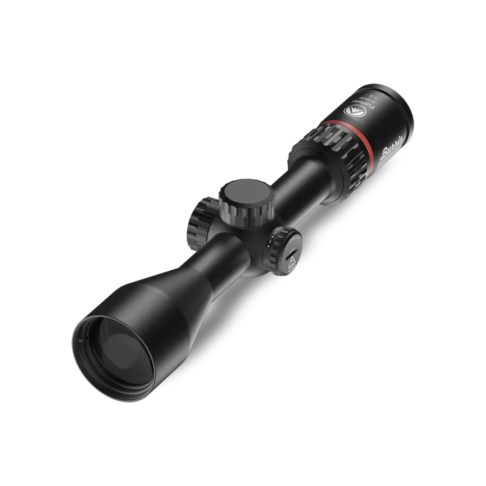 Burris Fullfield 3-12x42mm Wind MOA Illuminated Riflescope, Matte Black, 3-12x Magnification, 42mm Objective, 1/4 MOA Click, Side Focus, Rear Focal Plane (201533)