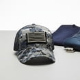 thumbnail image 4 of Jiibva American Flag Embroidered Baseball Hat Men USA Flag Net Mesh Baseball Breathable Cap for Outdoor, 4 of 7