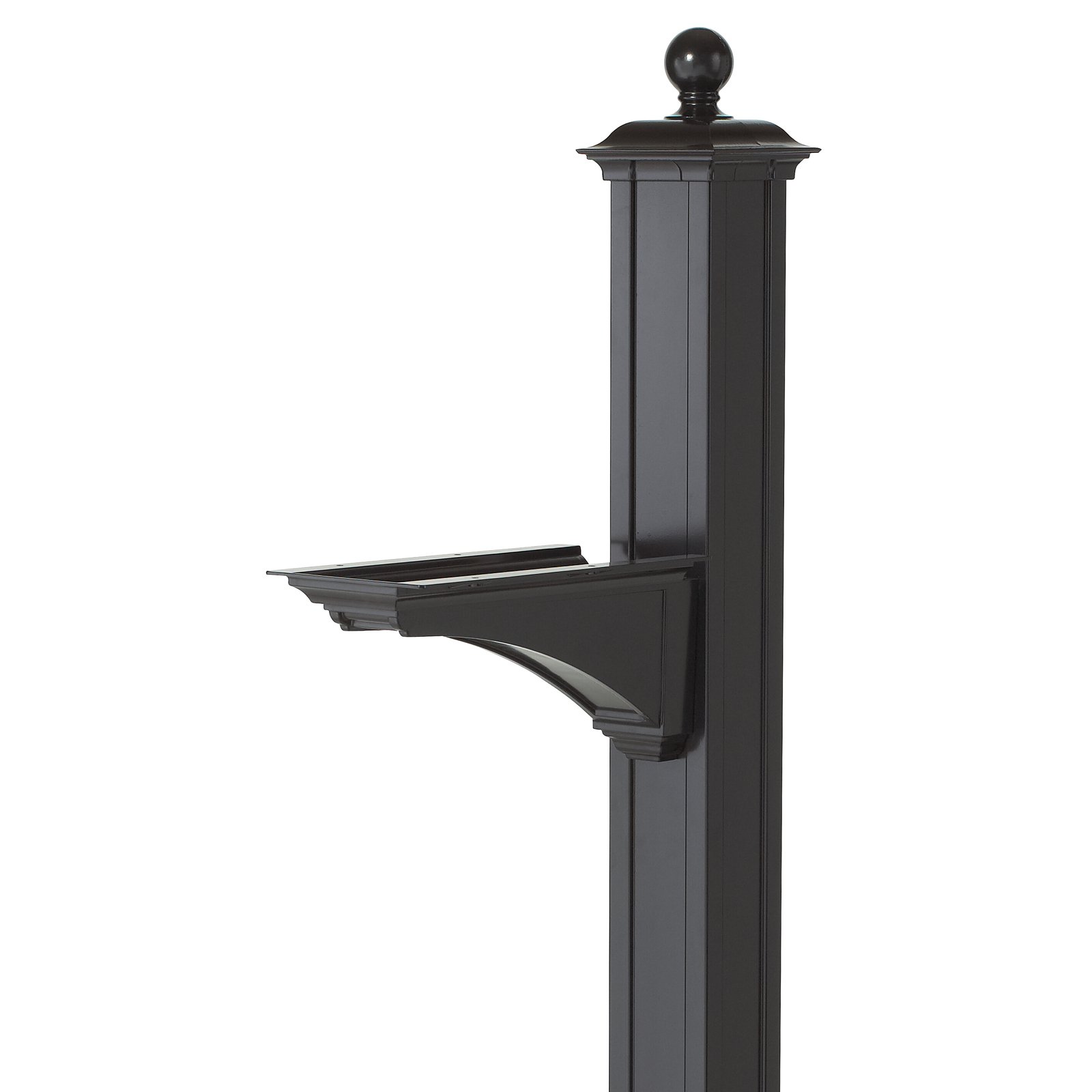 Whitehall Products Balmoral Mailbox Post with Ball Finial