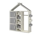 thumbnail image 1 of Costway Armoire de Rangement pour Costume d'Enfants avec Bacs de Rangement Étagères Gris, 1 of 2