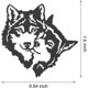 thumbnail image 2 of Arte de pared Vevor escultura de silueta de animal cabeza de lobo, 2 of 5