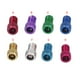 thumbnail image 5 of Naiovety Paquete de 5 adaptadores de válvula Conveniente para llevar Operación estilo tonto Colores surtidos Material premium Tapa Presta Presta a Ciclismo Plata Naiovety OD003468-06, 5 of 6