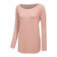 thumbnail image 4 of Plus Size Shirts for Women Casual Long Sleeve Crew Neck Solid Color Lounge Tops Clearance,S-3XL, 4 of 9