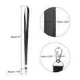 thumbnail image 2 of Uxcell Neck Lanyards, Flat Strap Lanyard Swivel Hook Clip Badge Holder ID Card Black 10 Pack, 2 of 5