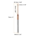 thumbnail image 2 of Nariz cuadrada Extremo Molino 4mm Vástago 1,5mm x 25mm AlTiSin Recubierto Sólido Carburo 4 Flautas Extra Largo Fresado para Inoxidable Acero Aleación Endurecido Acero, 2 of 6