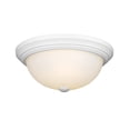 thumbnail image 3 of 4903-WH Millennium Lighting 2 Light Flush Mount-5.62 Inches Tall and 13 Inches Wide-White Finish, 3 of 7