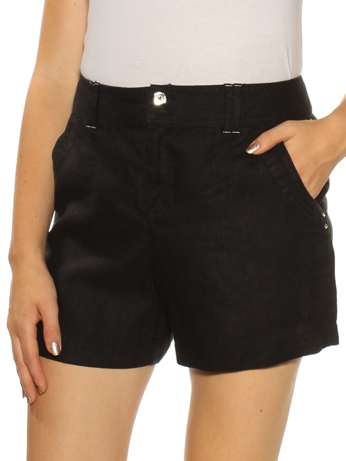 INC INC Womens Black Short Size 10
