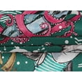 thumbnail image 5 of oneOone Velvet Dark Green Fabric Ocean Life Sewing Craft Projects Fabric Prints By Yard 58 Inch Wide, 5 of 5