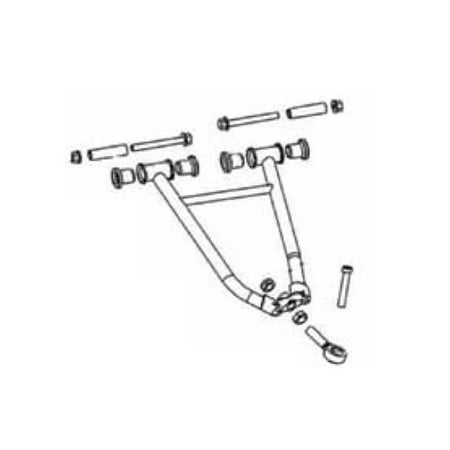Upper Bolt - Sports Parts Inc SM-08274 Bushing and Bolt Kit for Chrome Moly Upper A-Arms