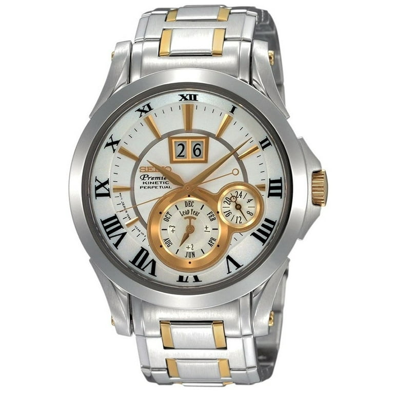 Seiko Men's SNP022P1 Premier Silver Watch 