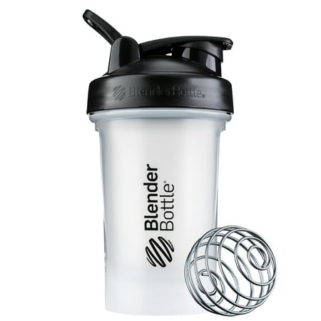 UPC: 0847280057276 | BlenderBottle Classic V2 20 Oz Clear and Black Shaker Cup with Flip-Top Lid
