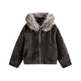 thumbnail image 2 of Mens Hoodies Zip Up Plush Collar Cardigan Y2k Hoodies Plush Fleece Jackets Color Grey Size L, 2 of 5