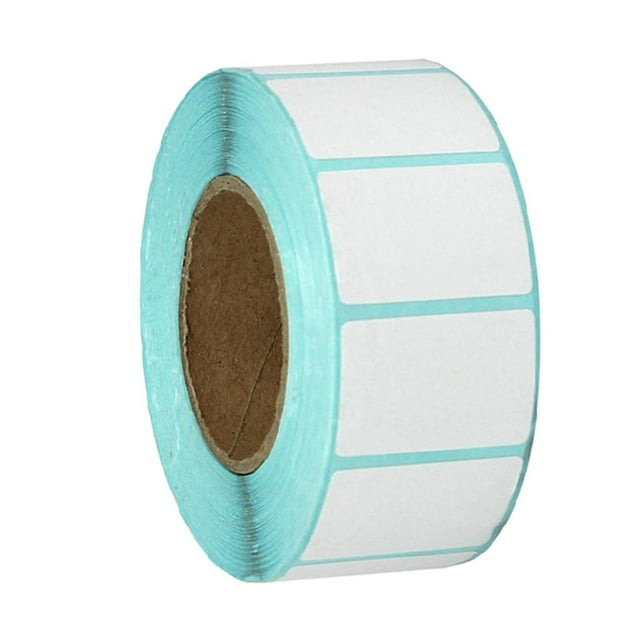 Almencla 1000Pieces 30x20mm Blank White Thermal Self Labels Sticky Printer Labels Rolls