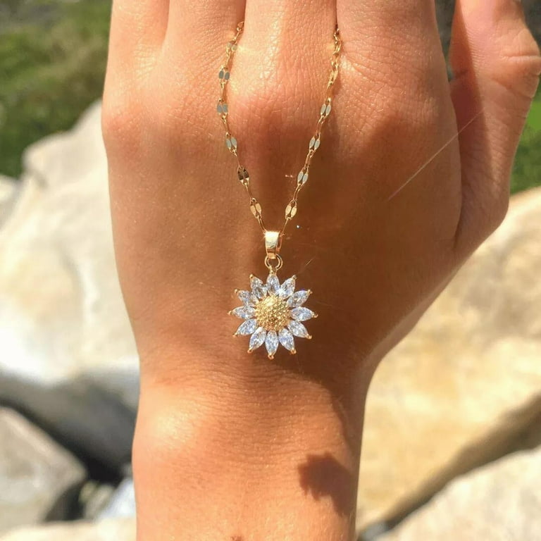 Sunflower necklace shop walmart