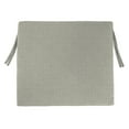 thumbnail image 2 of Jordan Manufacturing 17" x 19" McHusk Stone Grey Solid Rectangular Outdoor Chair Pad Seat Cushion with Ties (2 Pack), 2 of 11