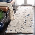 thumbnail image 1 of SAFAVIEH Florida Douglas Floral Vines Shag Area Rug, 1 of 6