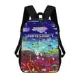 thumbnail image 1 of g815 Minecraft Backpack Large Capacity Laptop Bag Lightweight Adjustable Straps Casual Large Capacity vbv815, 1 of 1