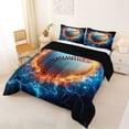 thumbnail image 2 of Erosebridal Baseball Sport Theme Full Size Comforter Sets,Boys Ball Game Bedding Sets For Ball Lovers, Reversible 3 Pieces, 2 of 7