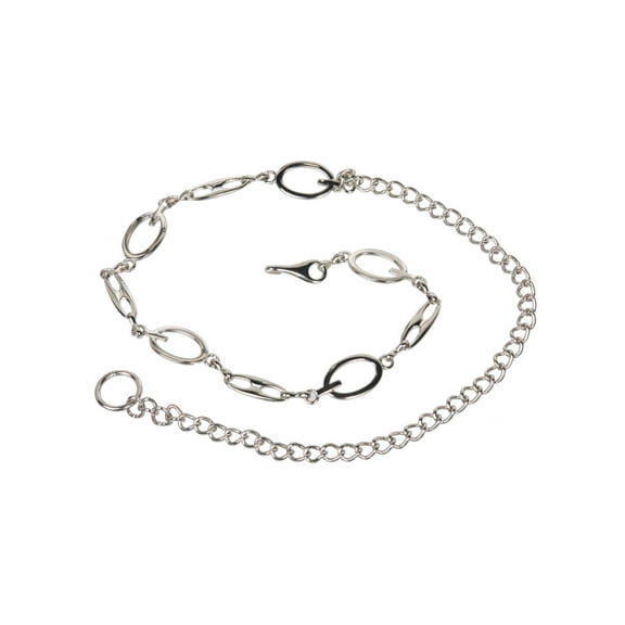 Women's Metal Oval Chain Belt