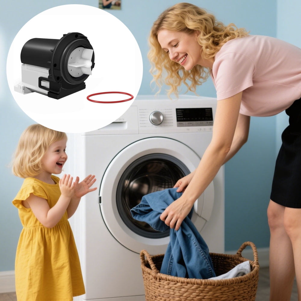 4681EA2001T Washing Machine Drain Pump, Plastic Washing Machine Accessories Compatible with LG and Kenmore Washer Models