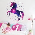 thumbnail image 2 of Adhesivos de pared con forma de unicornio galáctico, cielo estrellado, 35 x 60 cm, PVC, 2 of 4