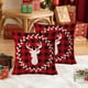 thumbnail image 4 of Linen Christmas Pillowcase 17.71x17.71in Used For Christmas Decoration Winter Holiday Decoration Pillow Cover Suitable For Home Sofas, 4 of 6