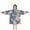 Blue Paisley And, variant on Brown Geometric Striped Pattern Blanket Hoodies for Kids 6-13YR Oversize Wearable Blanket Hoodies for Boys Girls Teens