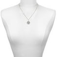thumbnail image 2 of Delight Jewelry Silver-tone Fleur di Lis - Round Seal - Silvertone Class of 2026 Delicate Bar Necklace, 18.75", 2 of 4