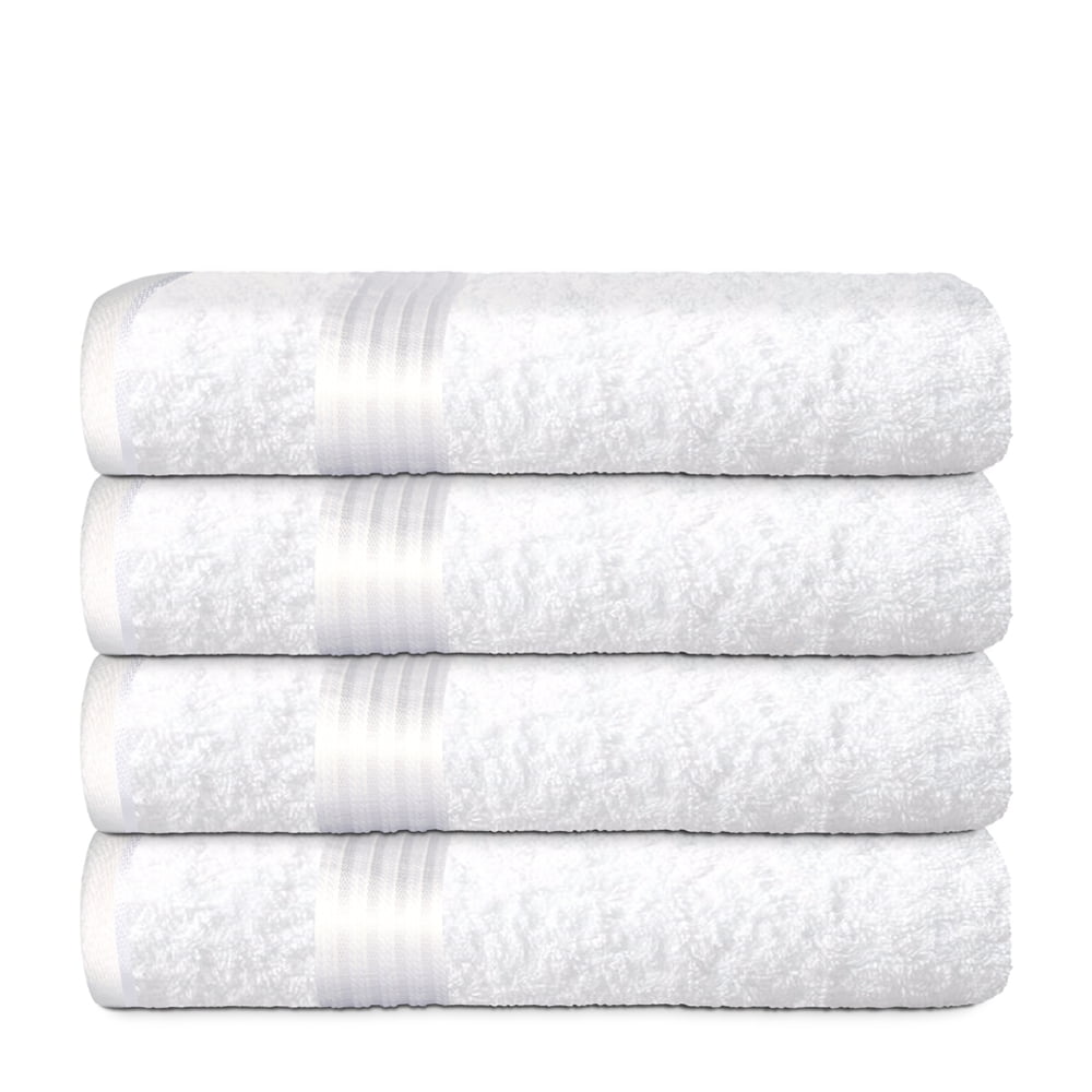 5 PACK WHITE HOTEL SOFT QUALITY 500GSM HAND TOWELS 100% COTTON SIZE 50X90CM £3 