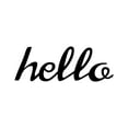 thumbnail image 2 of Hello - Beautiful Solid Steel Home Decor Decorative Accent Metal Art Sign, 2 of 3