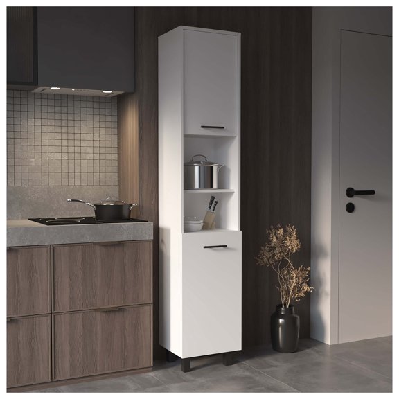 Thorndike 2-Shelf Rectangle Pantry Cabinet White