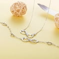 thumbnail image 4 of NICKSUN Infinity Love Heart Necklace for Women Hypoallergenic Pendant Jewelry, 4 of 10