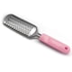 thumbnail image 1 of Lima para pies, exfoliante de pies desmontable de acero inoxidable, removedor de durezas para pies húmedos y secos, color rosa, 1 of 5