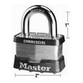 thumbnail image 3 of Master Lock Company 5KA A473 #5 2 in. Laminated Steel Padlock, Keyed Alike with Keyway A473, 3 of 6