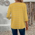 thumbnail image 6 of Women's Cardigan Jacket Baeitkot Women's Casual Striped Long-Sleeve Cardigan Jacket Yellow XL, 6 of 7