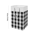 thumbnail image 3 of Cestas De Lavandería Cesta de ropa sucia plegable de algodón (rejilla blanca negra 75L) Wdftyju Libre de BPA, 3 of 3