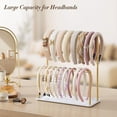 thumbnail image 3 of Organizador para diademas Josmimic Metal de 2 niveles con bandeja dorada, 3 of 8