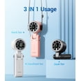 thumbnail image 4 of Ventilador Turbo Portátil de Mano, Viento de 5 Velocidades, Funciona con Batería, Hasta 12 Horas de Funcionamiento, Ventilador de Mano 3 EN 1 con Ventilador de Refrigeración Air Turbo Tech, 4 of 8