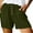Army Green, variant on Buigttklop Womens Shorts 2024 Comfy Summer Drawstring High Waist Cotton Shorts for Women Trendy
