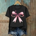 thumbnail image 6 of JSKUMAR Women's Valentines T-Shirt Cute Love Heart Graphic Tees Casual Short Sleeve Crew Neck Pullover Trendy Tops (Black-7,L), 6 of 6