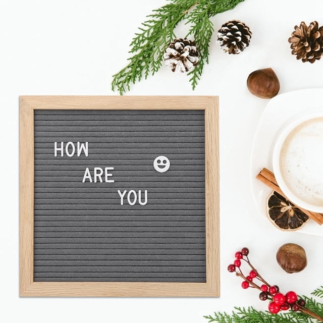Felt Board, Letter Board Letter Board, Simple And Classic Style For Offices Classrooms Grey