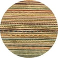 thumbnail image 1 of Ahgly Company Indoor Round Abstract Saddle Brown Abstract Area Rugs, 3' Round, 1 of 6
