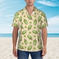 thumbnail image 6 of Picia Kiwi Ice Cream Gentle Cotton Regular Fit Short Sleeve Casual Hawaiian Shirt for Men-Small, 6 of 9