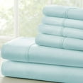 thumbnail image 3 of iEnjoy Home 6-PC Luxury Ultra Soft Full Bed Sheet Set in Aqua Blue, 3 of 3