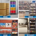 thumbnail image 4 of Estante Organizador ADF Estantería Anaquel Metálico Ajustable Rack con 5 Repisas 190x84x60 cm Multiusos Color Gris calibre 24, 4 of 8