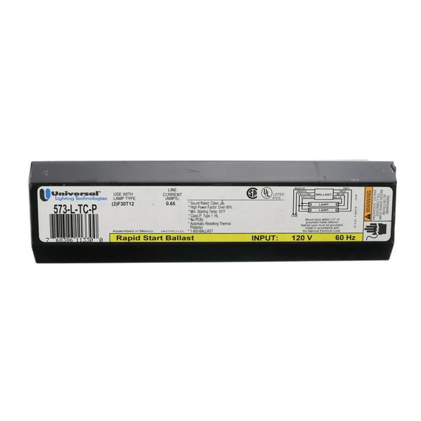 Universal 573LTCP Fluorescent Ballast, 2Lamp, T12 F30T12