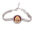 thumbnail image 1 of Car UK sello de Londres Gran Bretaña Pulsera de tobillera de cadena de tenis, joyería de diamantes, 1 of 3